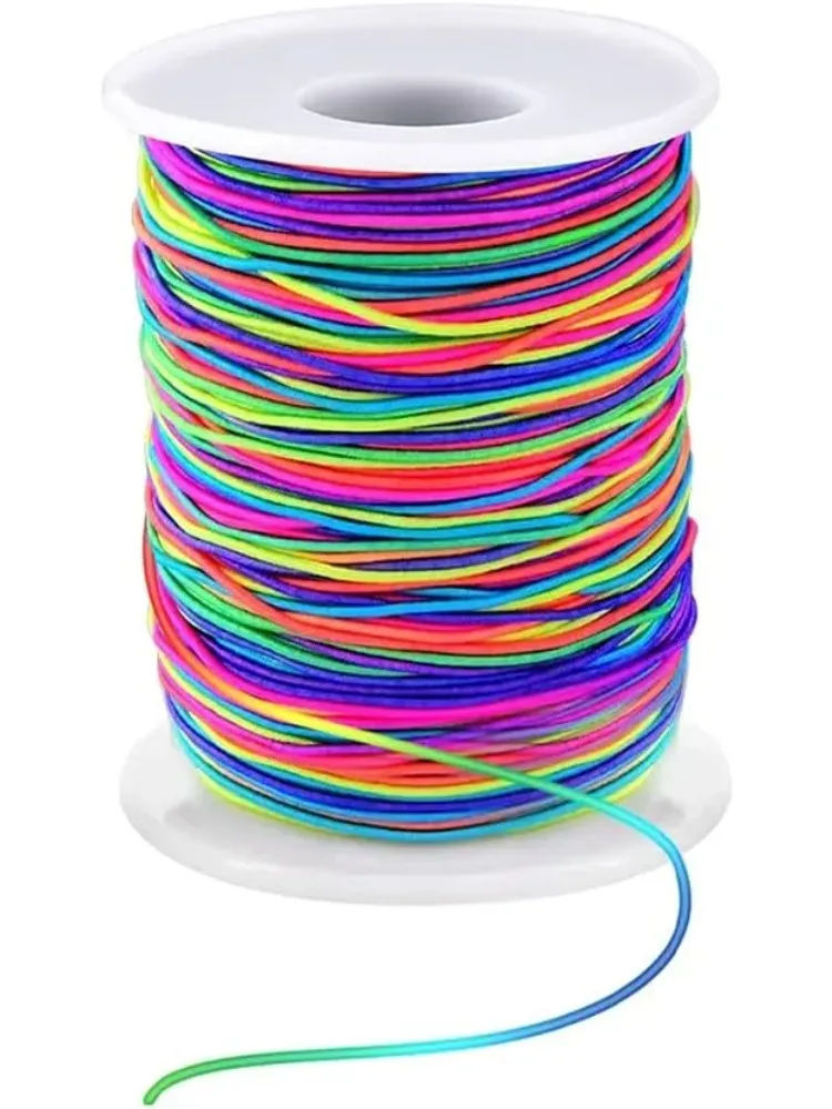 

Stretchy Bracelet String, Sturdy Rainbow Elastic String Elastic Cord for Jewelry Making, Necklaces, Beading and Crafts