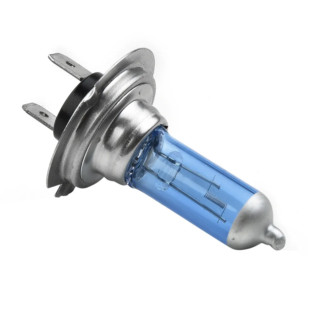 10 buah H7 bola lampu Halogen mobil Xenon Super terang putih 6000K Halogen lampu depan mobil bohlam pengganti suku cadang bohlam