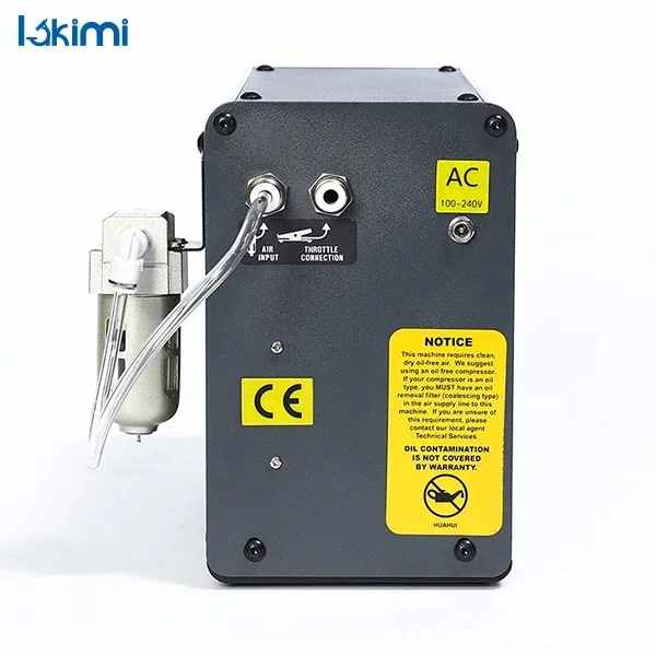 2025/آلة نقش هوائية للمجوهرات تعمل بالهواء المضغوط Lakimi قبضة غرافر الهوائية برأس مزدوج LK-G01 #4