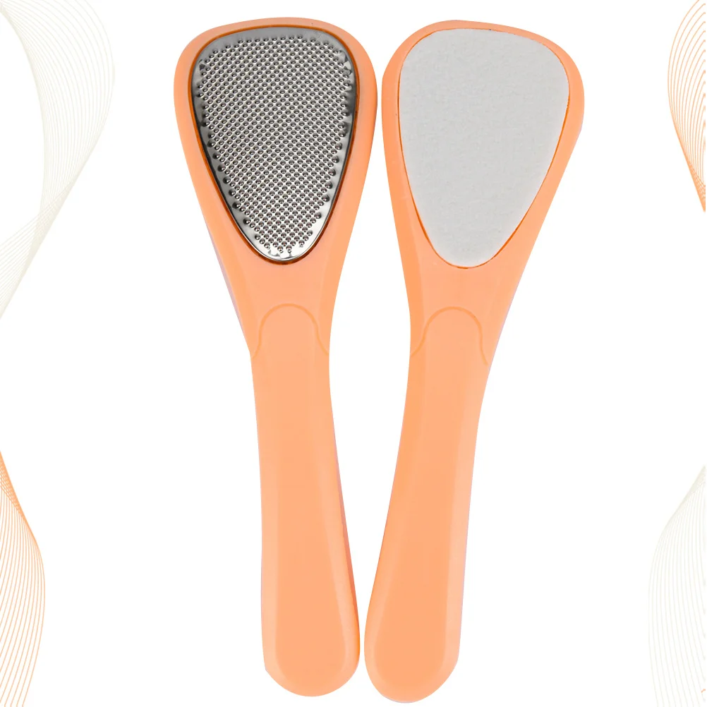 

2 шт., набор пилочек для ног из нержавеющей стали, сверхмощная шлифовальная машина для педикюра для удаления мозолей и твердой кожи, женский инструмент для ухода за ногами