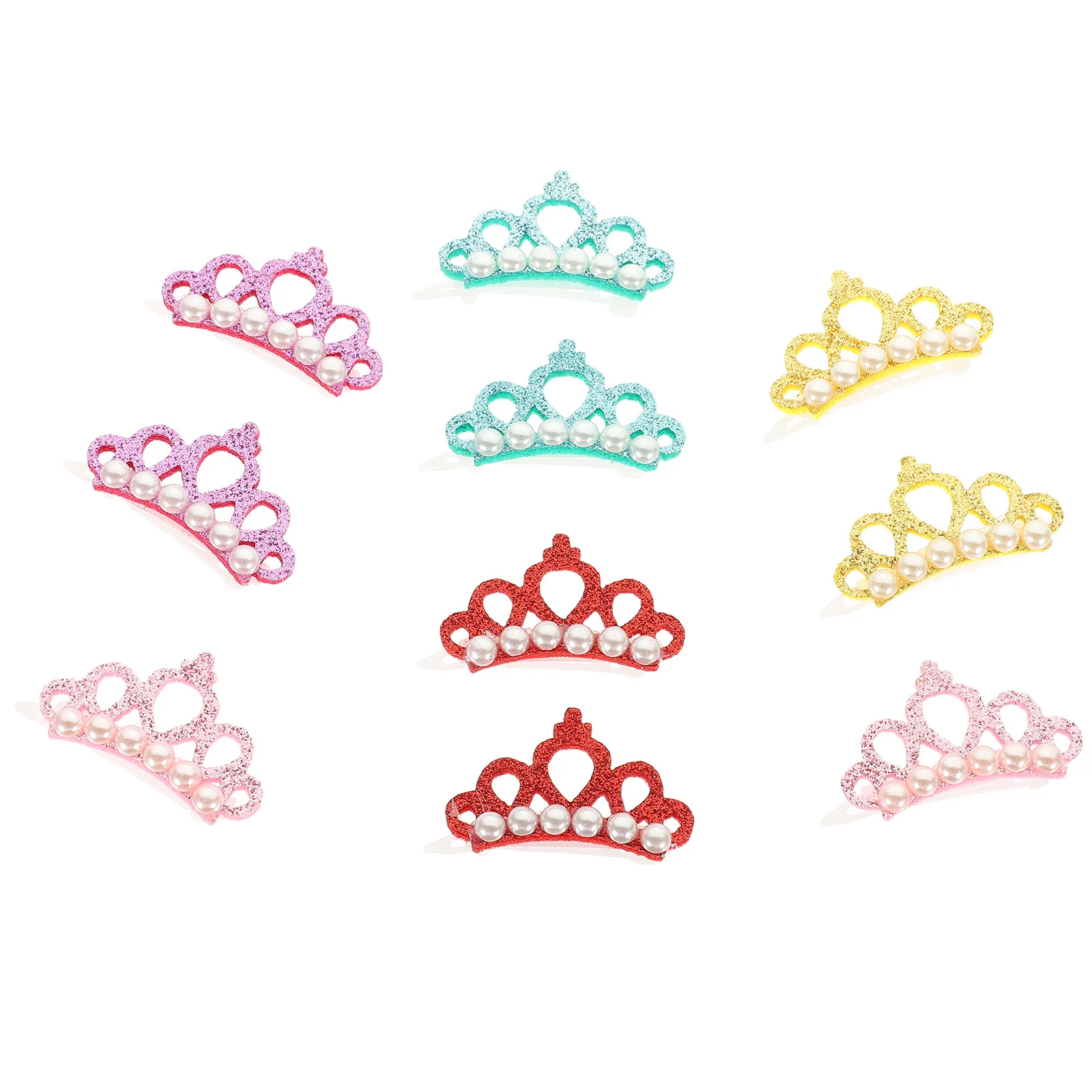 10 قطعة مقاطع شعر الحيوانات الأليفة على شكل تاج دبابيس شعر للكلاب المزخرفة أغطية الرأس للحيوانات الأليفة لوازم إكسسوارات ساحرة للكلاب الصغيرة والقطط #4