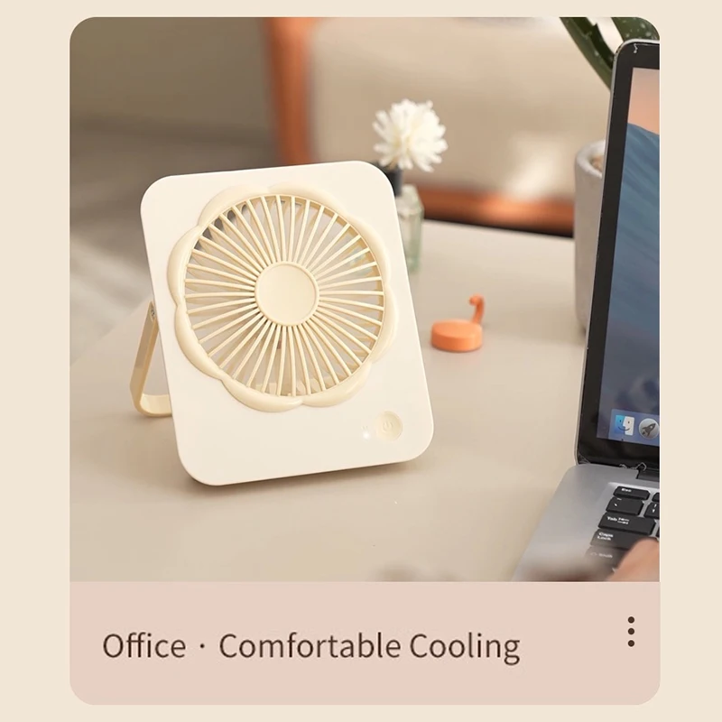 Портативный настольный вентилятор USB перезаряжаемый вентилятор Ультратонкий 180° °   Складной персональный вентилятор с наклоном, тихий ручной вентилятор для офиса, дома, кемпинга