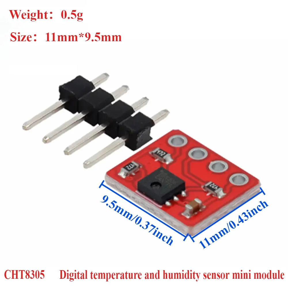 

CHT8305 Digital Temperature Humidity Sensor Mini Module, I2C Interface High Accuracy for Arduino/Raspberry Pi