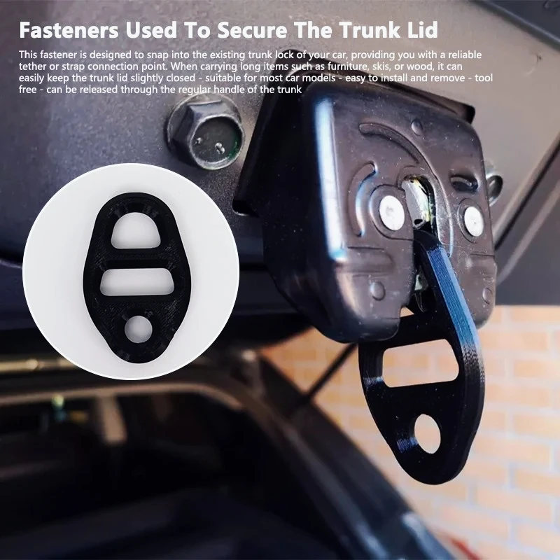 Car Trunk Lid Fastener Rear Trunk Boot Cargo Floor Net Tie Down Hook Ring Loop Hanging Flat Screen Net Fixing Fastener