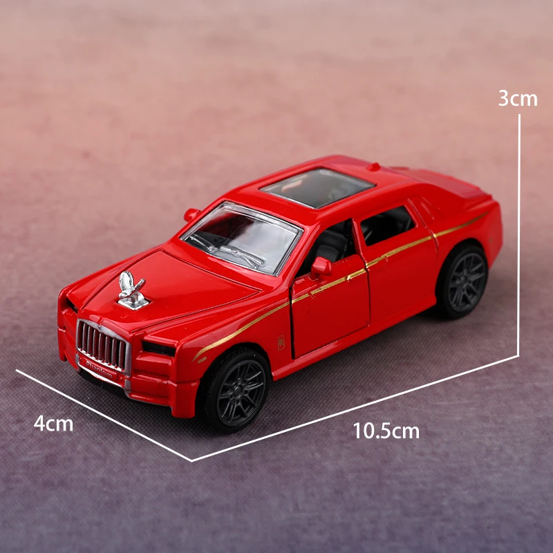 (bagged)1:43 Classical Rolls-Royce Phantom,Alloy Model Car, Simulated vehicle, children metal car, boy's toy gift, car ornaments