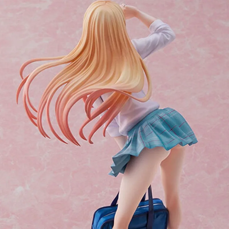 مجسم My Dress-Up Darling Marin Kitagawa مقاس 21 سم |   الحب الخريف أنيمي فتاة موحدة |   زخرفة حالة الكمبيوتر القابلة للجمع