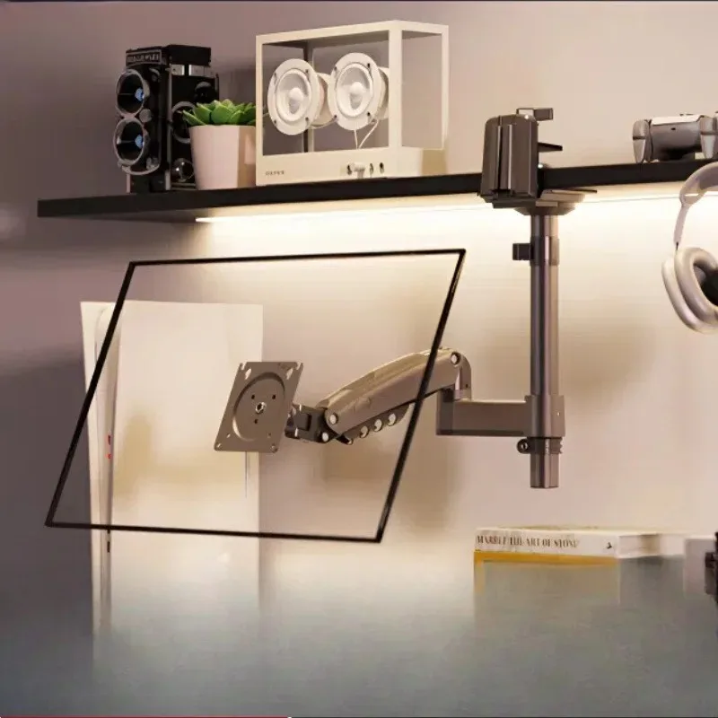 H100 flip-chip monitor bracket, no punching, lifting robotic arm, rotating computer heightening rack, upside-down bracket