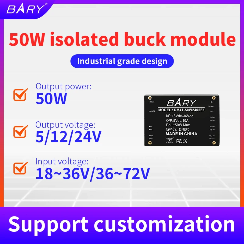 

DM41-50W Pressure | DC Turn DC24V Turn Automatically For 5 V12v 48 V Turns 24 V | | | 50 W Isolation Module Power Supply