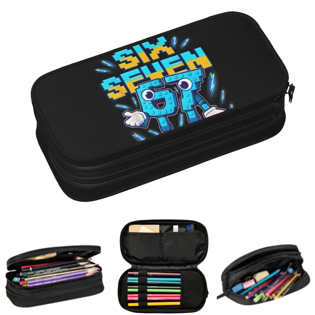 

Пеналы с принтом строительных блоков №67 для студентов, подарочные пеналы-коробки, вместительные пеналы-косметички