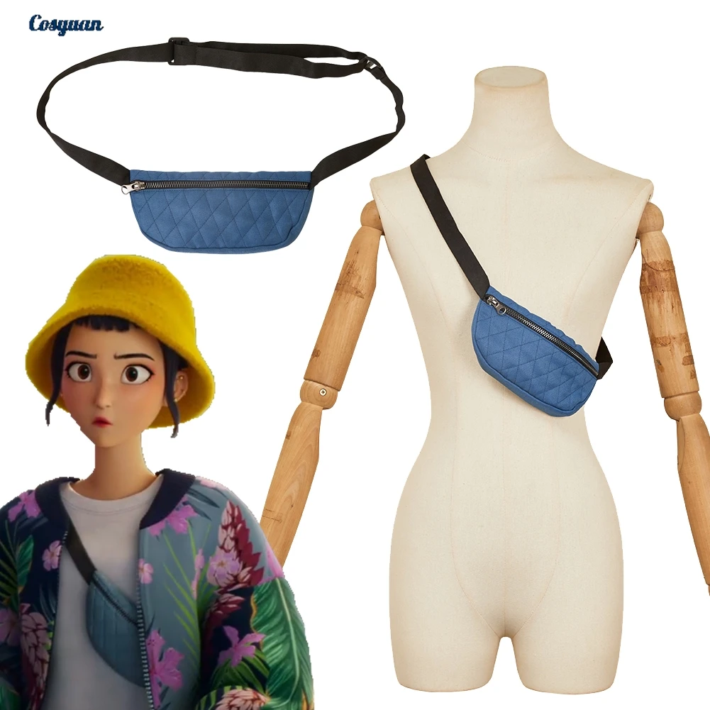 

2025 Cartoon Demon Hunter of KPop Cosplay Zoey Blue Shoulder Bags Disguise Costume Accessories Cosplay Party Roleplay Bags Suits