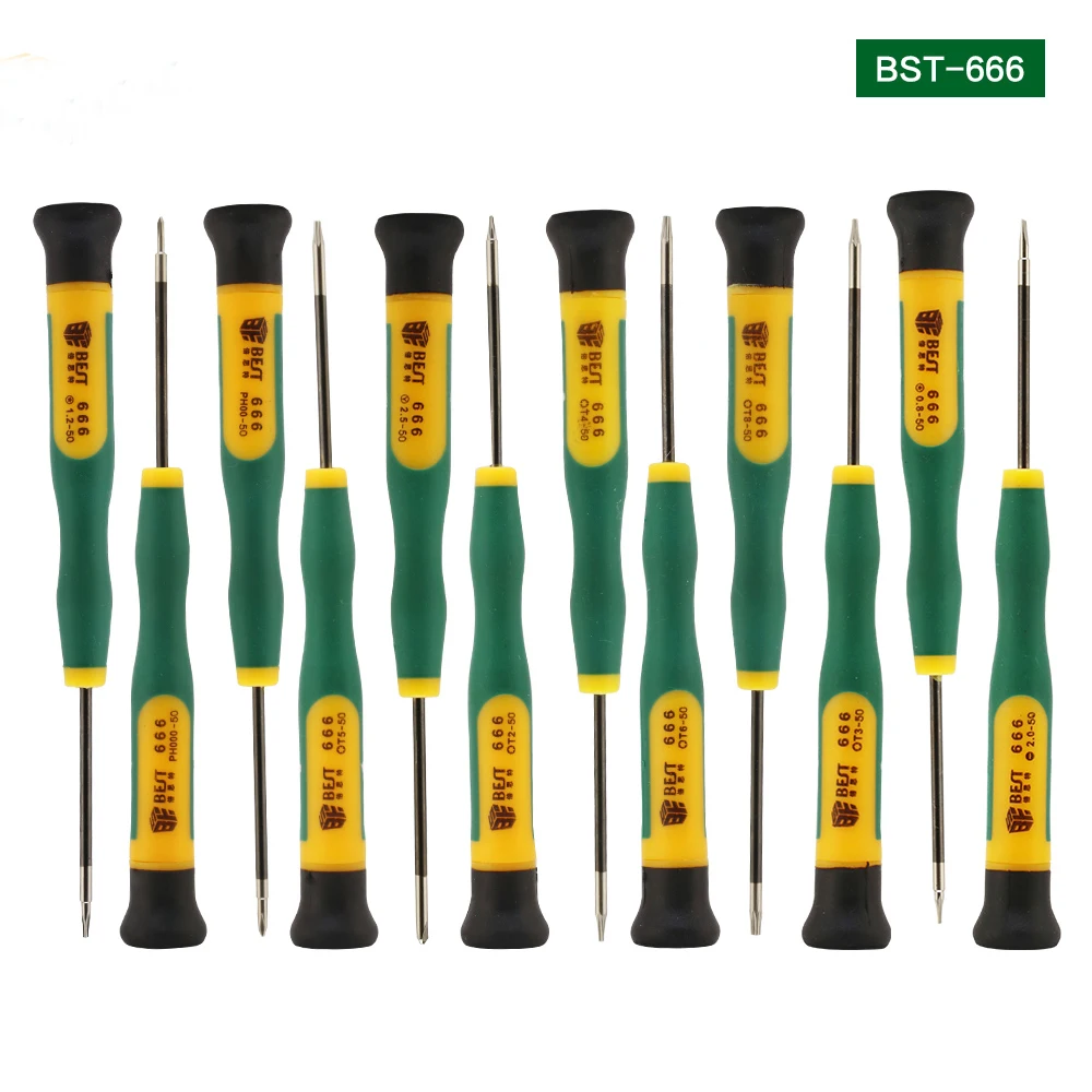 12Piece Magnetic Screwdriver Set Phillips Flathead Torx Screwdriver for Eyeglasses/ Watches/ Computers/ Laptops/ Phones