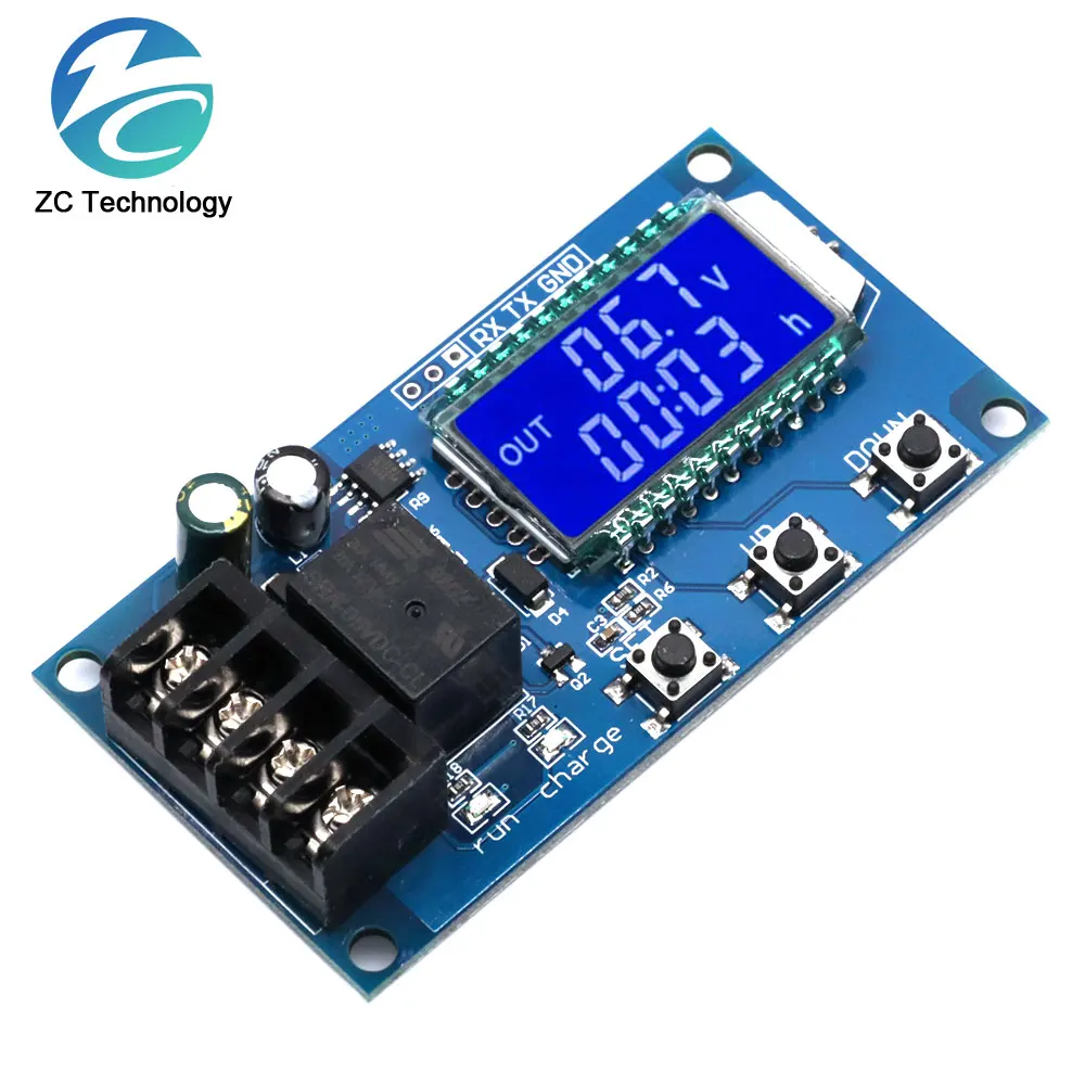 6-60v 10A Lithium Battery Charge Control Module Controller Protection Board with Overcharge Protection Switch XY-L10A