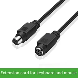 Pure Copper PS/2 Extension Cable PS2 Male To Female 6 Pin Motherboard Keyboard Mouse IC Card Reader Extension Cables Wire