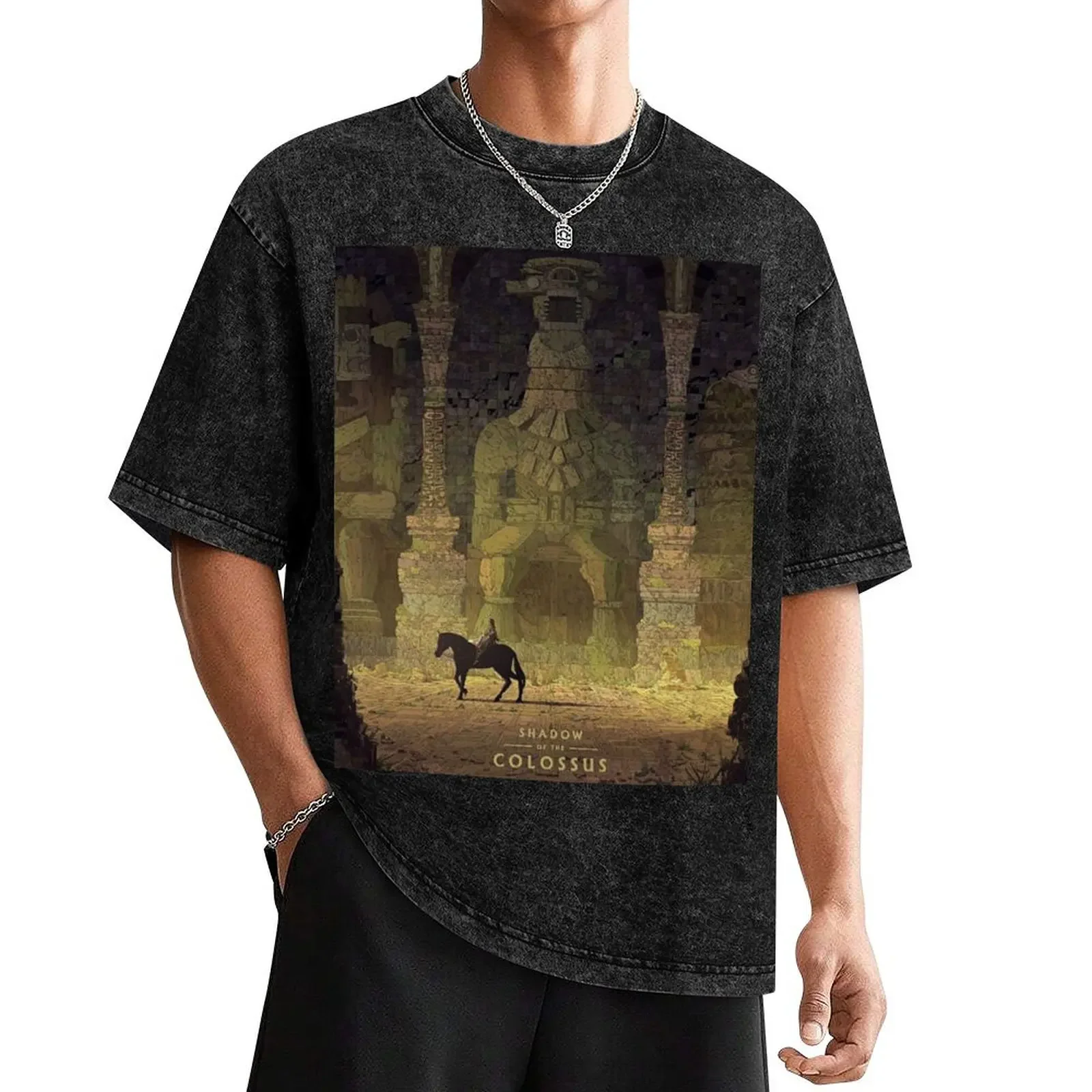 Shadow of the colossus T-Shirt graphic t shirt vintage vintage t shirts graphic shirts hippie clothes t shirt men