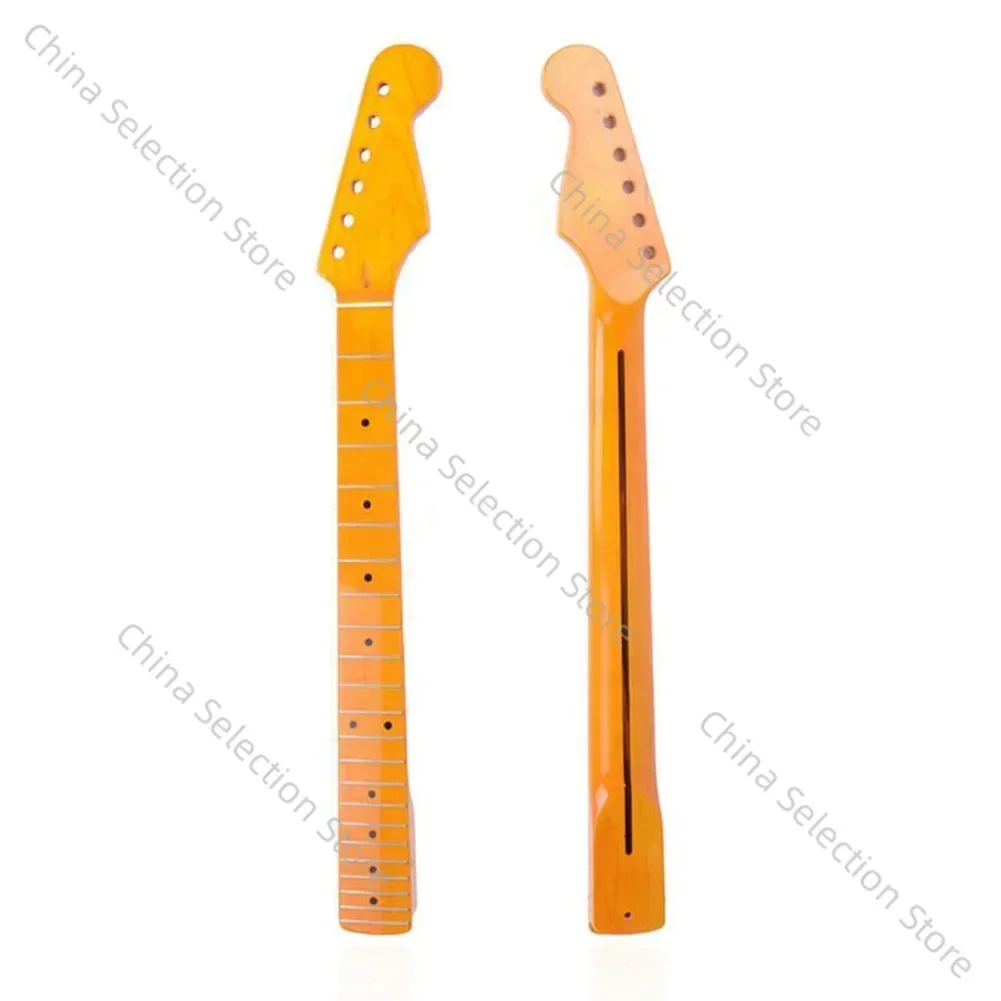 Bright Light-22 Fret ST Electric Guitar Neck Handle Maple Fingerboard ST Strat Stratocaste Strap Back Midline