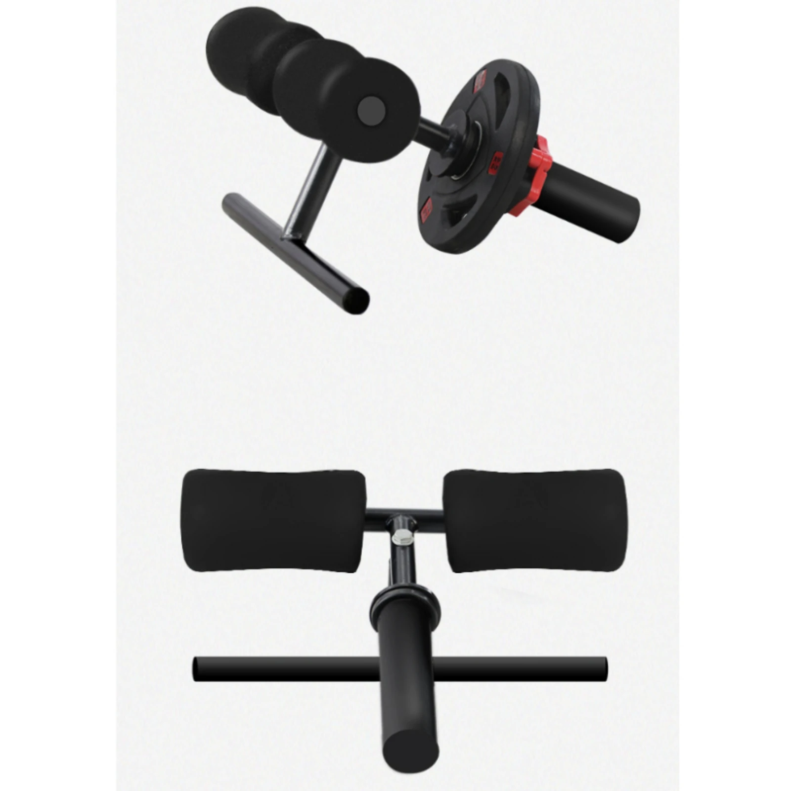 Shin Bar Detachable Tibialis Exerciser Tibialis Anterior Training Device Compact Shin Bar with Foam Pad Quick-Attach view 2