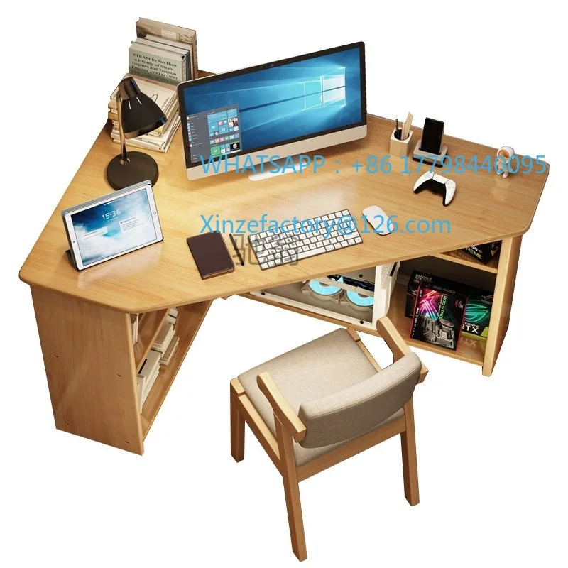

Customizable small apartment triangular study desk corner