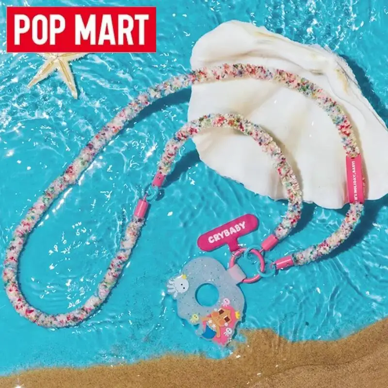 

POP MART Crybaby Vacation Mode On Series Long Lanyard Blind Box Guess Bag Original Toys Dolls Kawaii Anime Figure Ornaments Gift