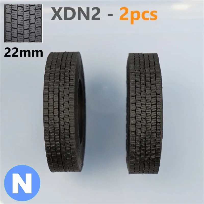 2pcs Rubber Tire Width 22/28mm for 1/14 Tamiya RC Truck Trailer Tipper Scania 770S MAN Benz Actros 3363 Volvo Car Diy Parts