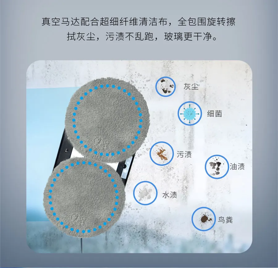 Pulizia della finestra della famiglia Robot aspirapolvere telecomando intelligente elettrico lavavetri Robot tergicristallo