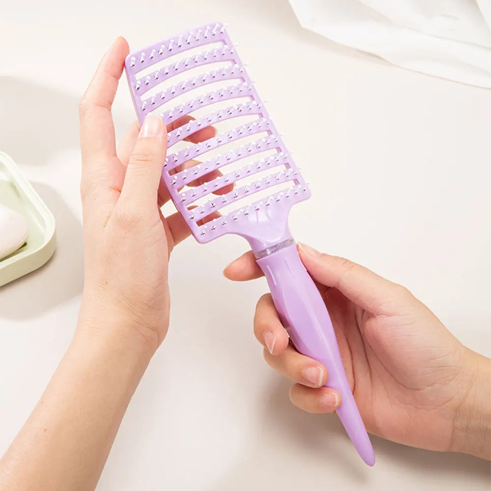Massage Large Curve Comb Women Fluffy Styling Pork Chop Comb Multi Functional Hair Design Hollowed Out Smooth Hair Comb