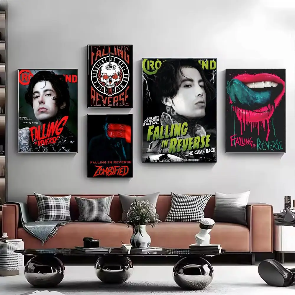 Singer Falling in Reverse Poster HD Wall Art Aesthetic Home Decor for Living Room Bedroom Café Office Stylish Gift