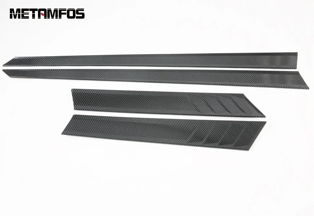 لهوندا صالح جاز 2020-2024 2025 ألياف الكربون الباب الجانب خط قطاع تنورة الجسم صب الكسوة الملحقات الخارجية تصفيف السيارة #2