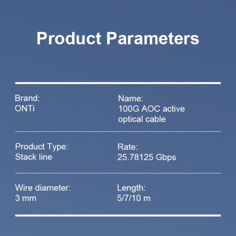 Imagem -06 - Cabo de Fibra Óptica Onti-active 100g Qsfp28 Aoc Om4 1100m para Ciscohuaweimikrotikhpinteldell Etc. Mudar