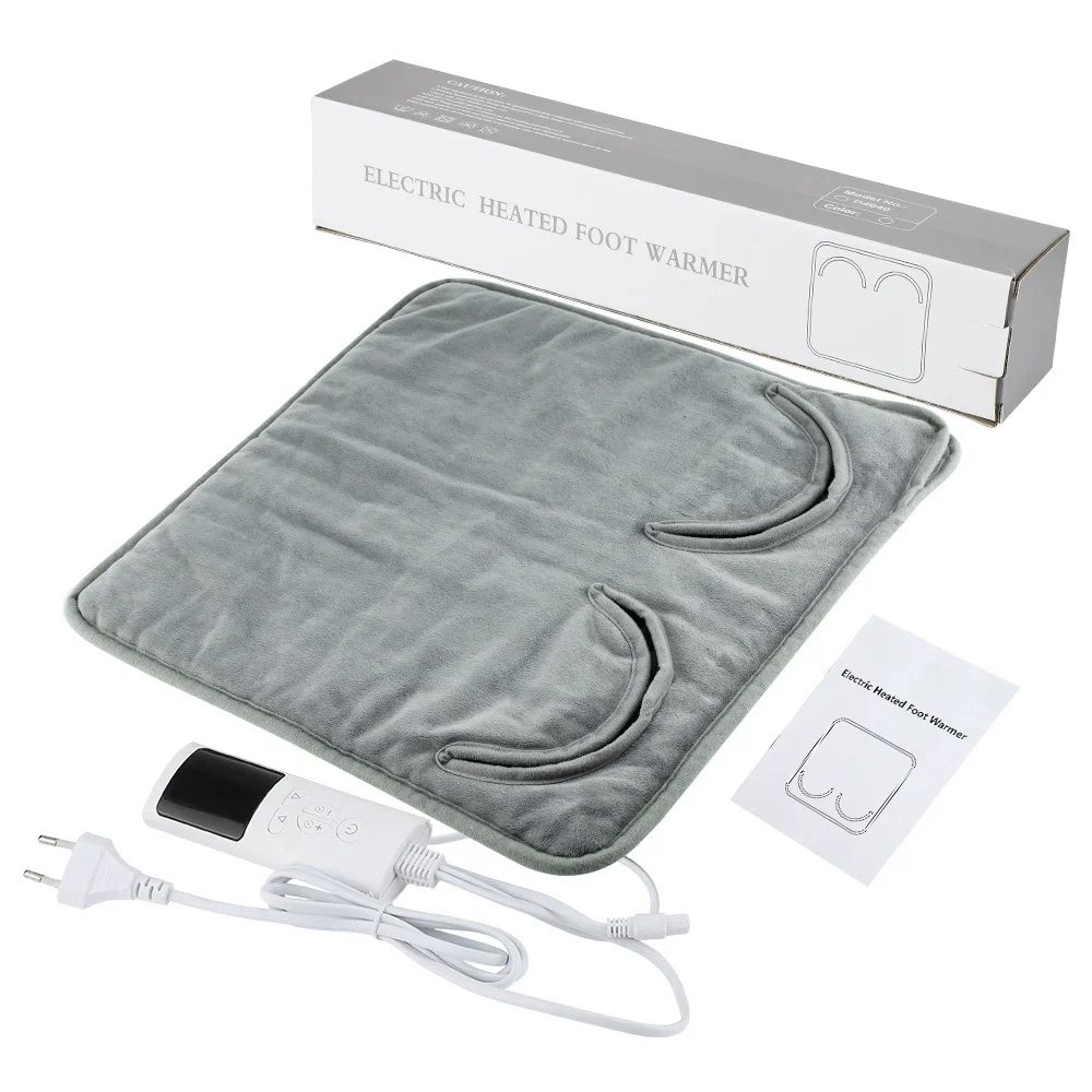 Electric Heated Foot Warmer Pad for Men and Women Home Office Use