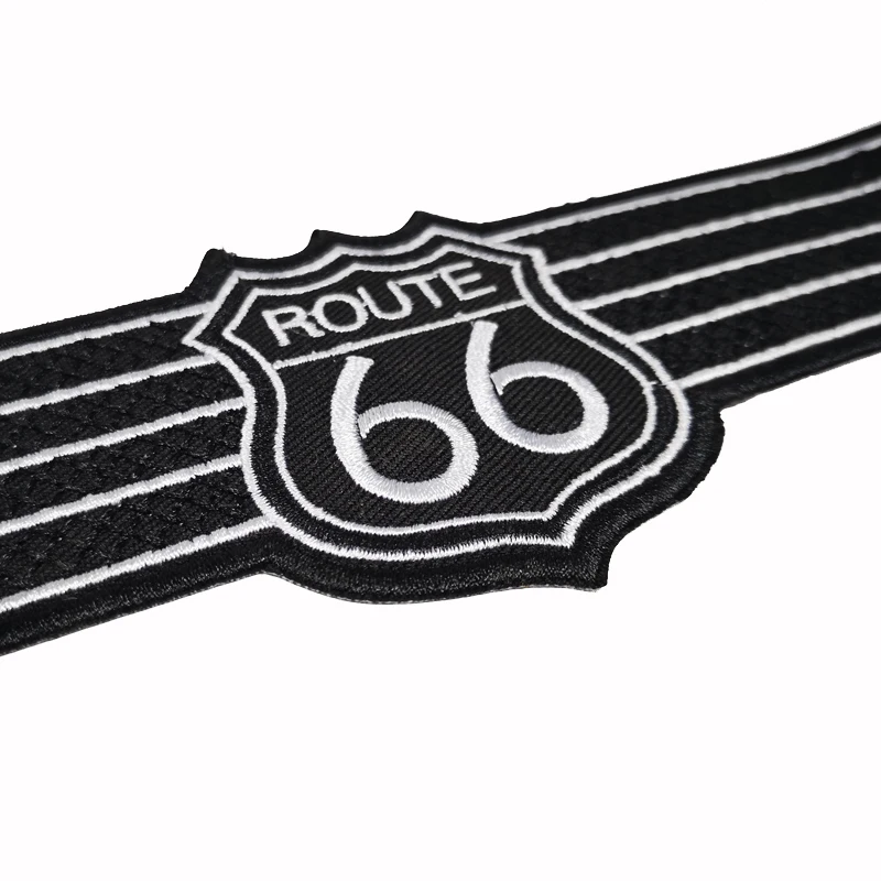 Route 66 The Main Street of America ala per giacca Gilet posteriore Abbigliamento da motociclista Accessori patch ricamati termoadesivi su 26 * 6 cm