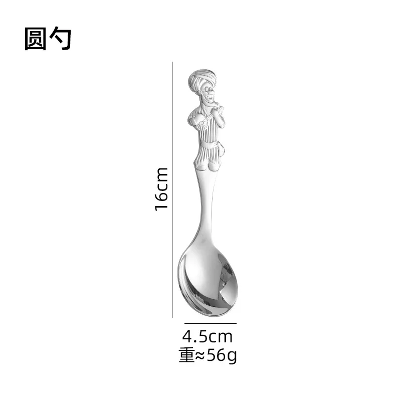 304 Stainless Steel Steak Knife Fork Spoon Cute Cartoon Relief Home Children's Western Tableware
