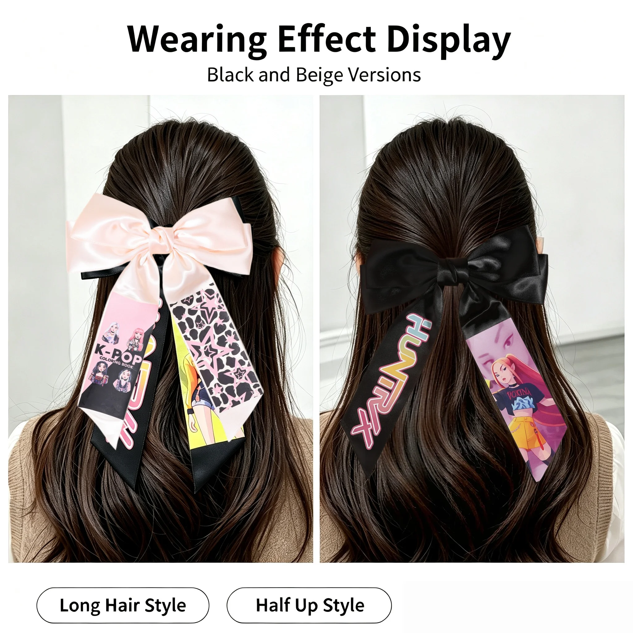 Vintage Satin Fabric Bow Hair  - огляд і ціна Fashion Y Vintage