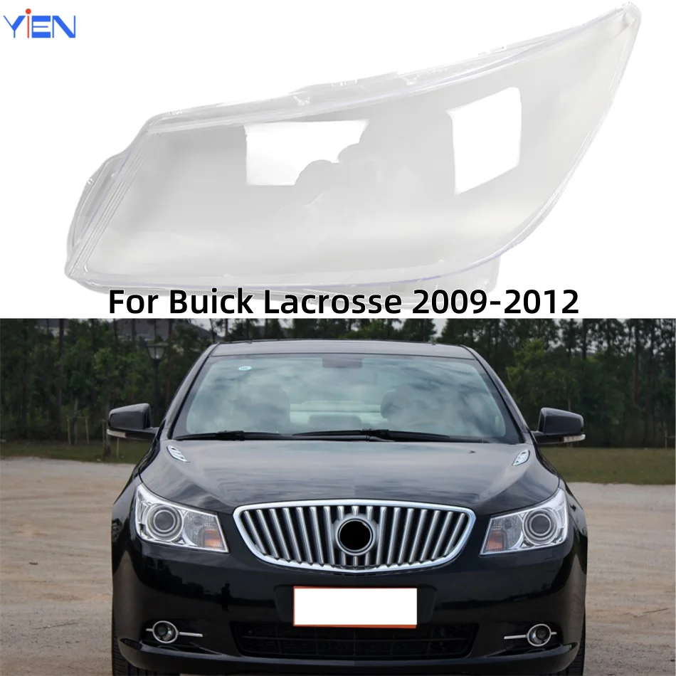 For Buick Lacrosse 2009 2010 2011 2012 Car Replacement Parts Polycarbonate High Gloss Fully Transparent Headlight Seal Cover