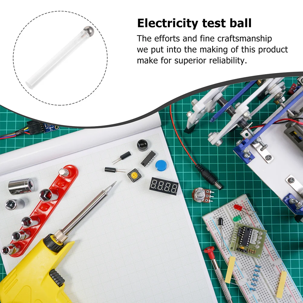 

2Pcs Electricity Test Balls Plastic Electrostatics Teaching Apparatus Physics Experiment Tool Student Supplies