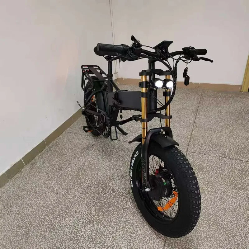 Factory Wholesale Electric Bike Folded Ebike 3000W Dual Motor 21 Speed Fat Tires Adult Mountain Bike Electric Bike for Adults