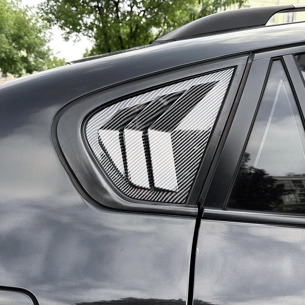 For BMW X6 E71 E72 2008 2009 2010 2011 2012 2013 2014 Rear Window Shutter Side Vent Louvers Cover Sticker Car Styling
