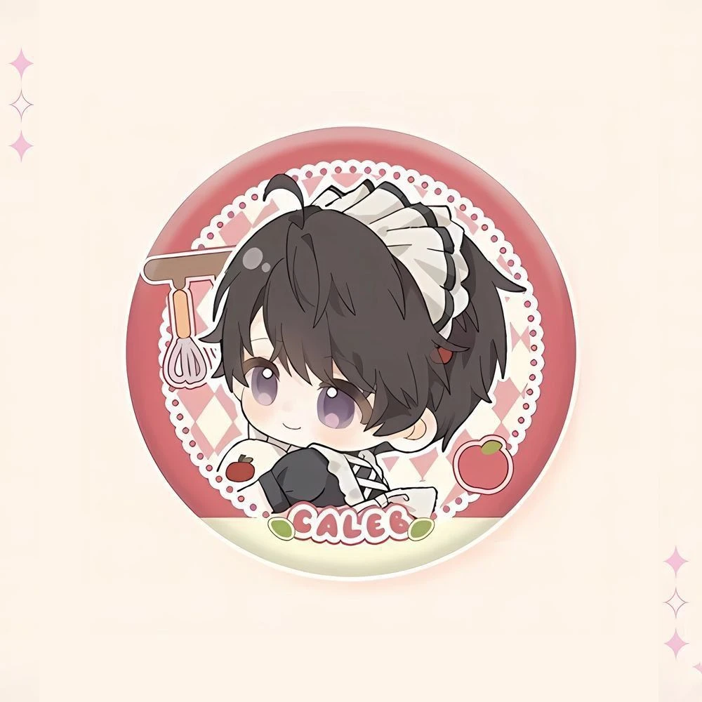58mm Gioco Amore e spazio profondo Kawaii Zayne Rafayel Caleb Sylus Xavier COSTUME Cosplay Distintivo Pin SPTE Spilla in banda stagnata Prop regalo