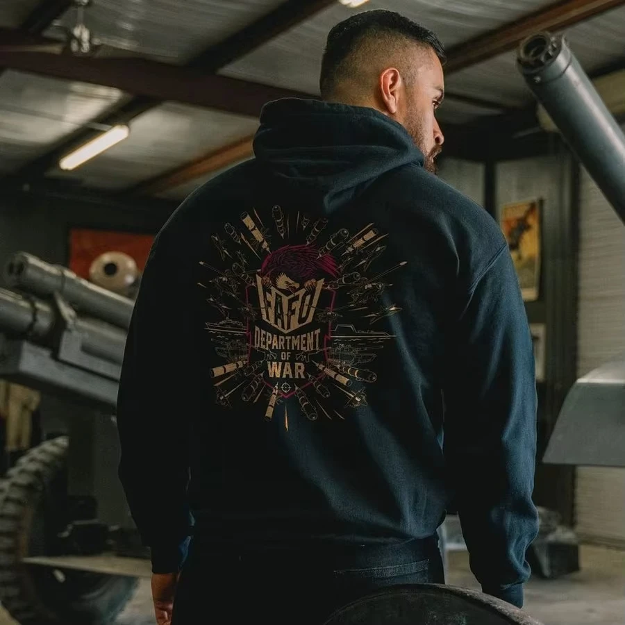 2026 Department of War Hoodie - Black – Grunt Style Graphic Cotton High-end Luxury Unisex Style Both of Men and Women