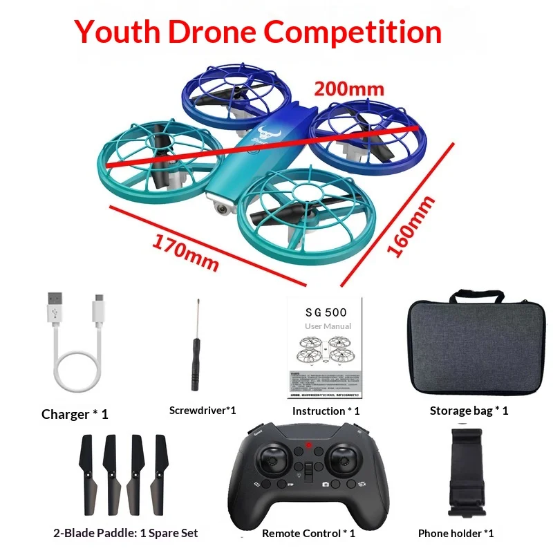 Beast Upgraded Sg 500 Rc Drone With Propeller Guard For Teenagers And School Students Flying North Competition Training Center