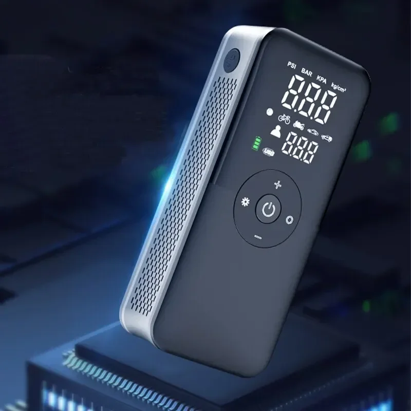 Car Air Pump Wireless Electric Air Compressor Tire Inflator Pump Digital Display Fast Charging Powerful Smart Vehicle Air Pump