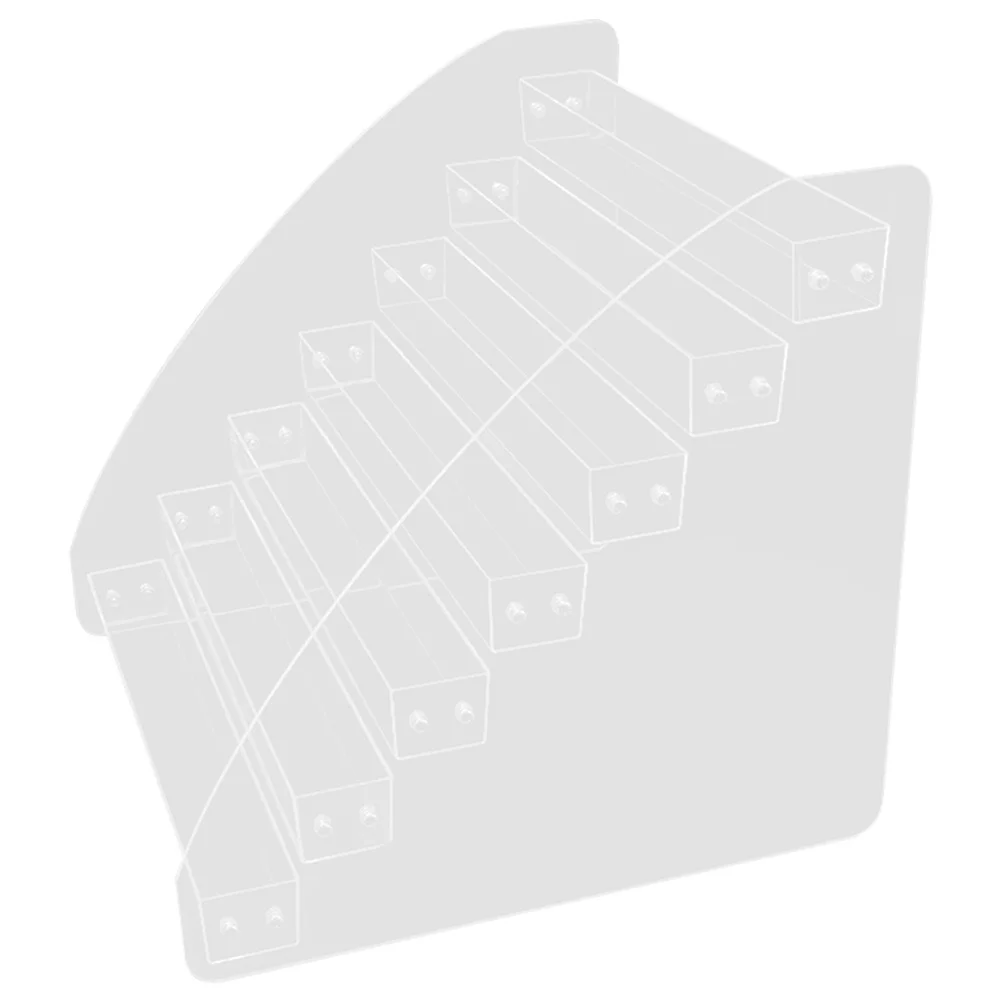 Organisateur de vernis à ongles à 7 niveaux, support de rangement en acrylique, présentoir pour laque à ongles, rouge à lèvres, vanité, Solution d'organisation de bureau