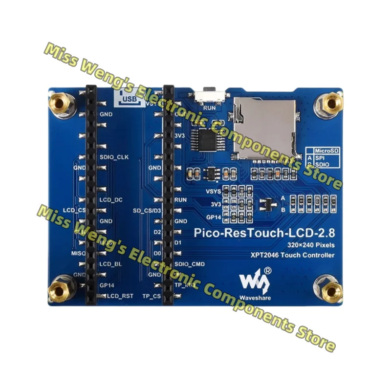 LCD262K color display module XPT2046 SPI Pico display screen Pico-RESTOUCH-LCD-2.8
