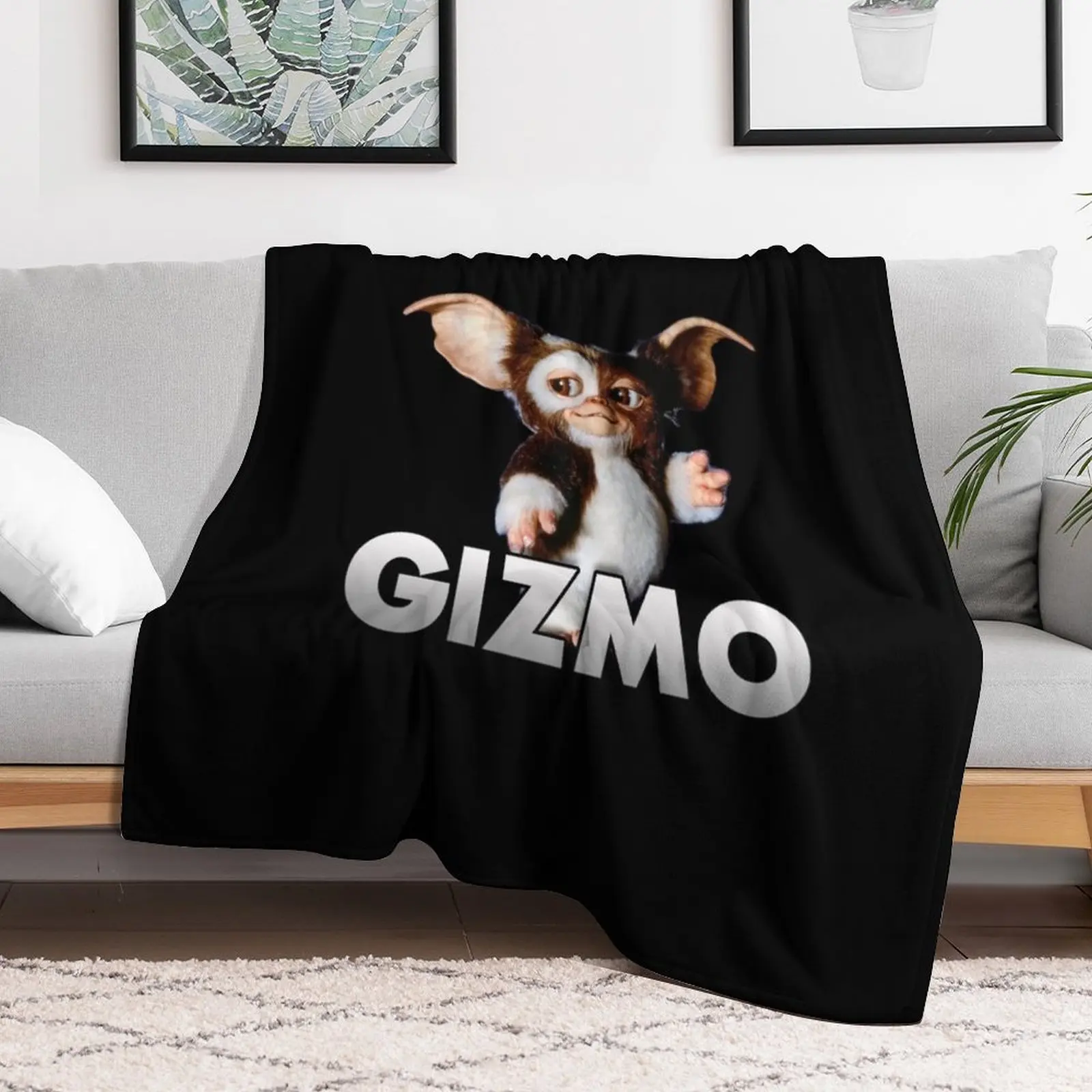 Gizmo Gremlins Mogwai Throw Blanket Bed Soft Plush Plaid Blankets