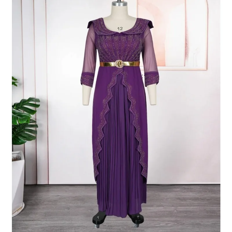 

Elegant Plus Size African Party Dresses for Women 2026 Fashion Dashiki Ankara Wedding Evening Gown Elegant Muslim Maxi Dress