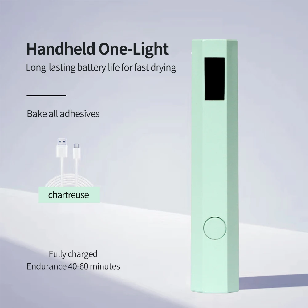 YIKOOLIN Handige draagbare nageldrogerlamp UV/LED Nageluitharding Alle gellak Nail Art Tool Nail Art Handige nagellamp