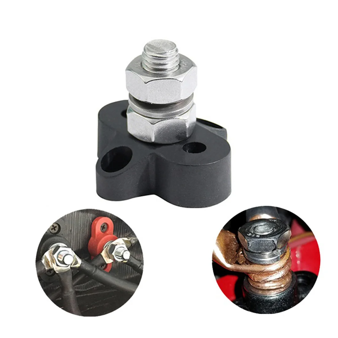 10個の端子台のボルトバッテリー,電源配信端末,バスバー用コネクタ,rvボート,DC 48v,150a,2個