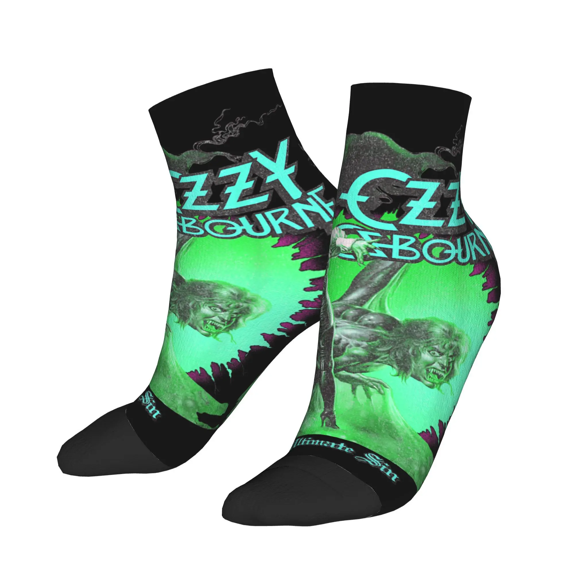 

Heavy Metal Rock Ozzy Osbourne Ultimate Sunburst Neon Socks Summer Ankle Socks Women Men High Quality Socks Non-Slip Socks