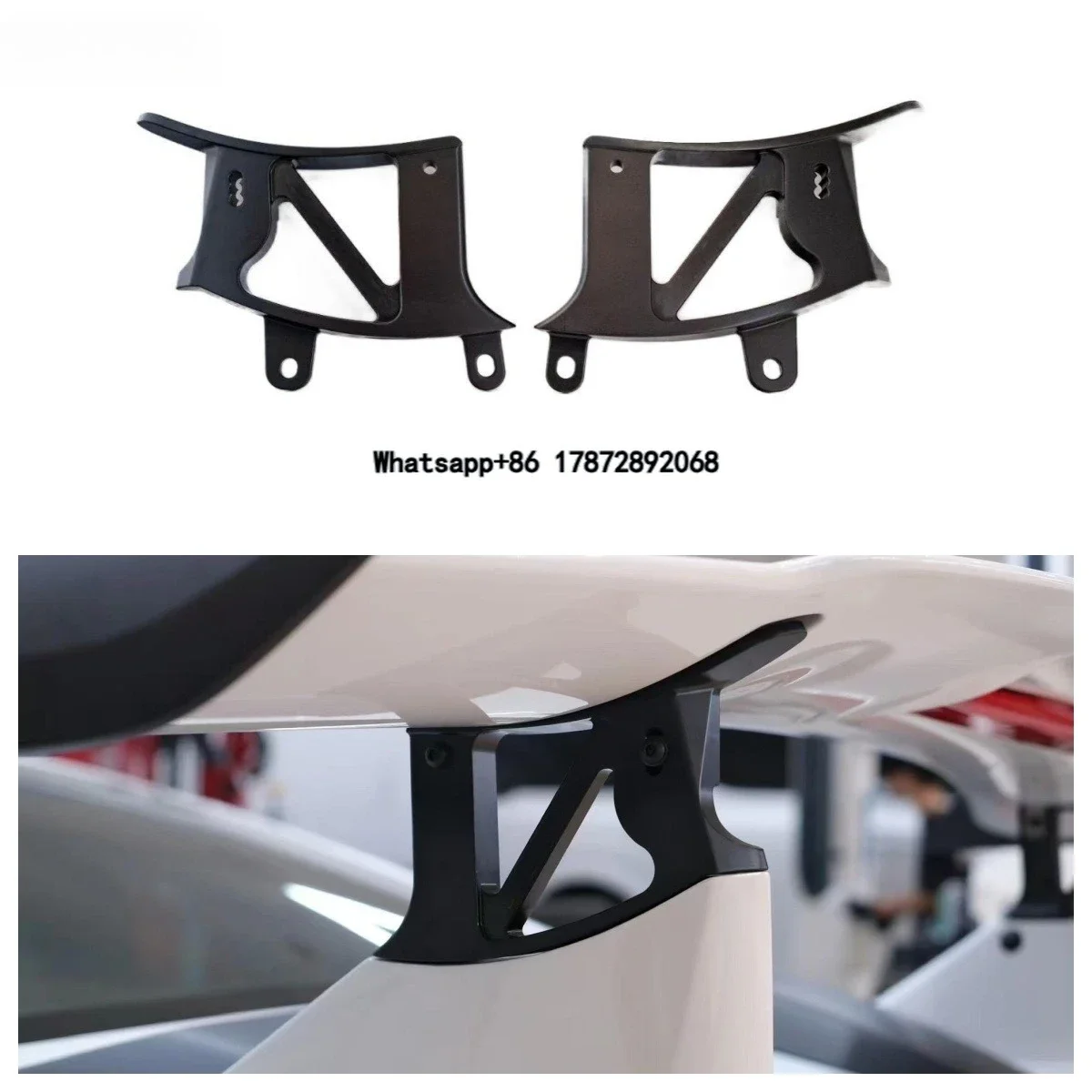 

RSC Factory Price Aluminum Rear Spoiler Extended Wing Mounts Riser Kit for 911 991 GT3, GT3 RS
