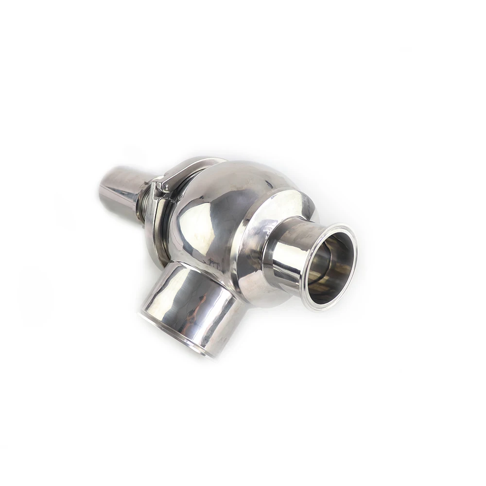 Sanitary stainless steel pressure cooker spring type safety valve