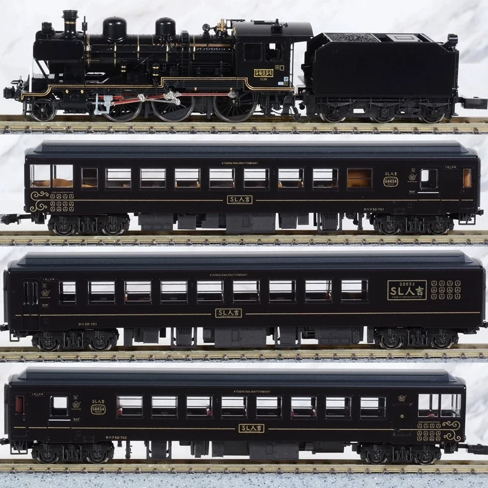 Набор моделей поездов KATO N Scale 1/160, 10-1727/10-1728/2028-2 SL паровой двигатель, 50 серии, игрушечный поезд